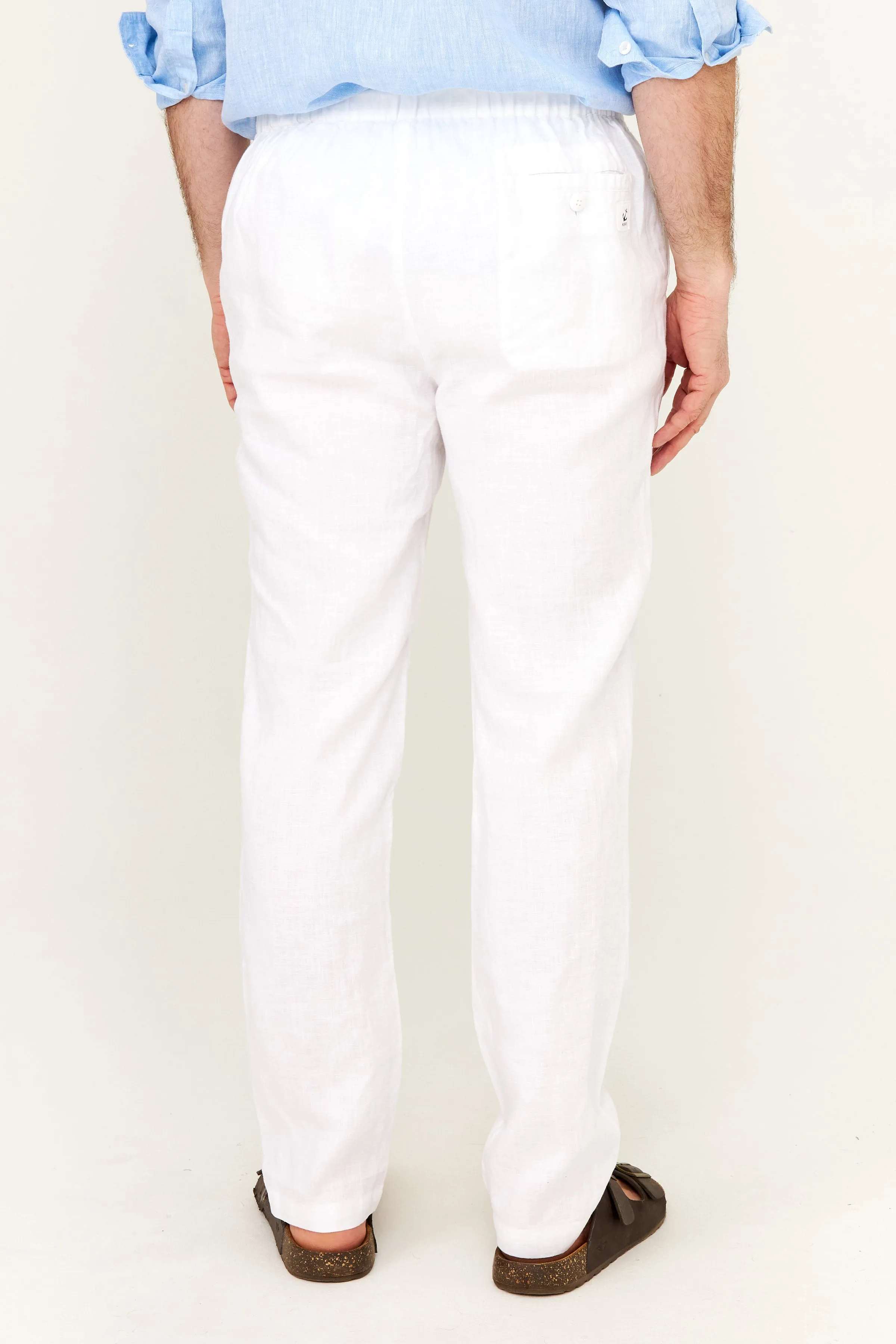 Casual Linen Pant - White