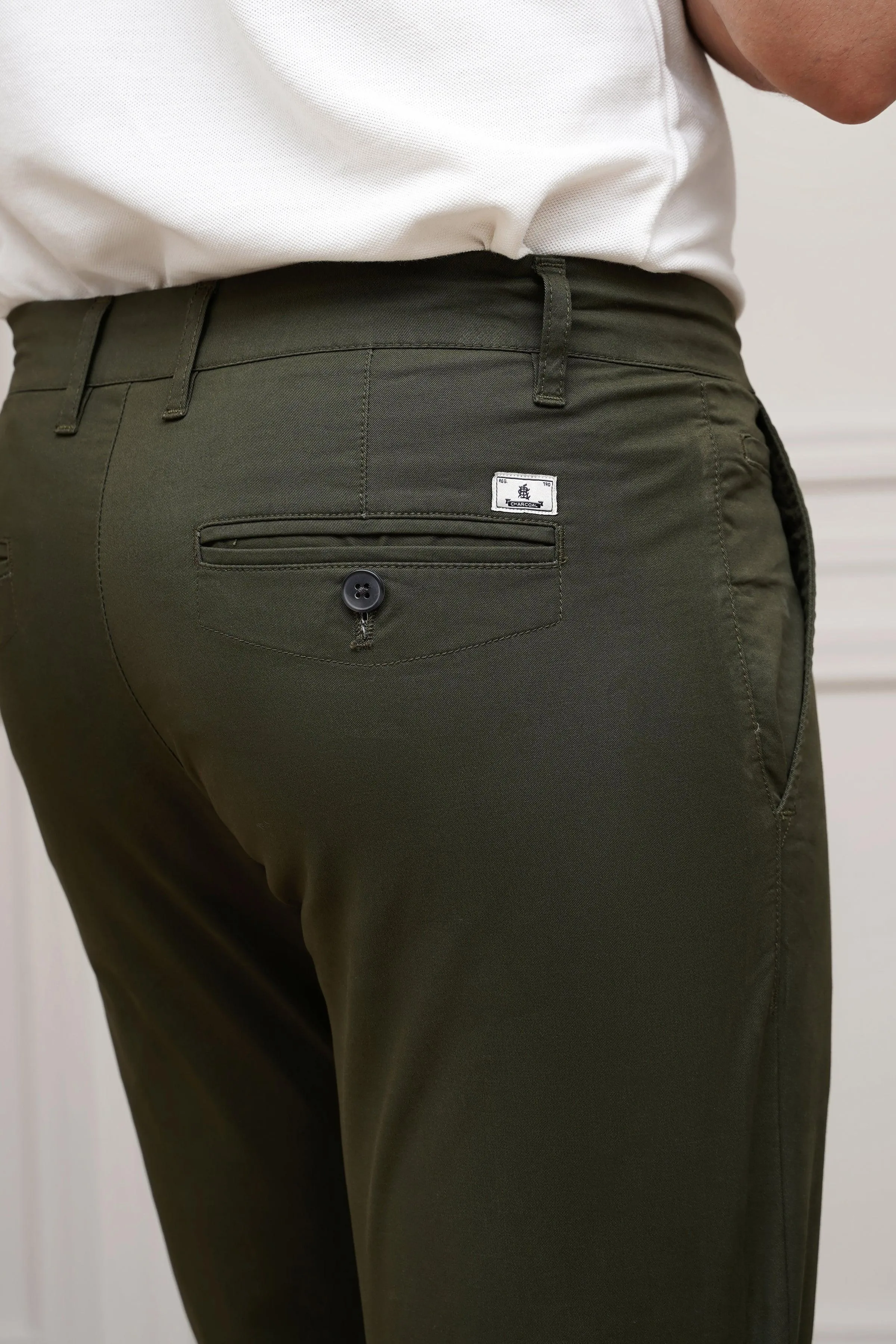 CASUAL PANT CROSS POCKET GREEN