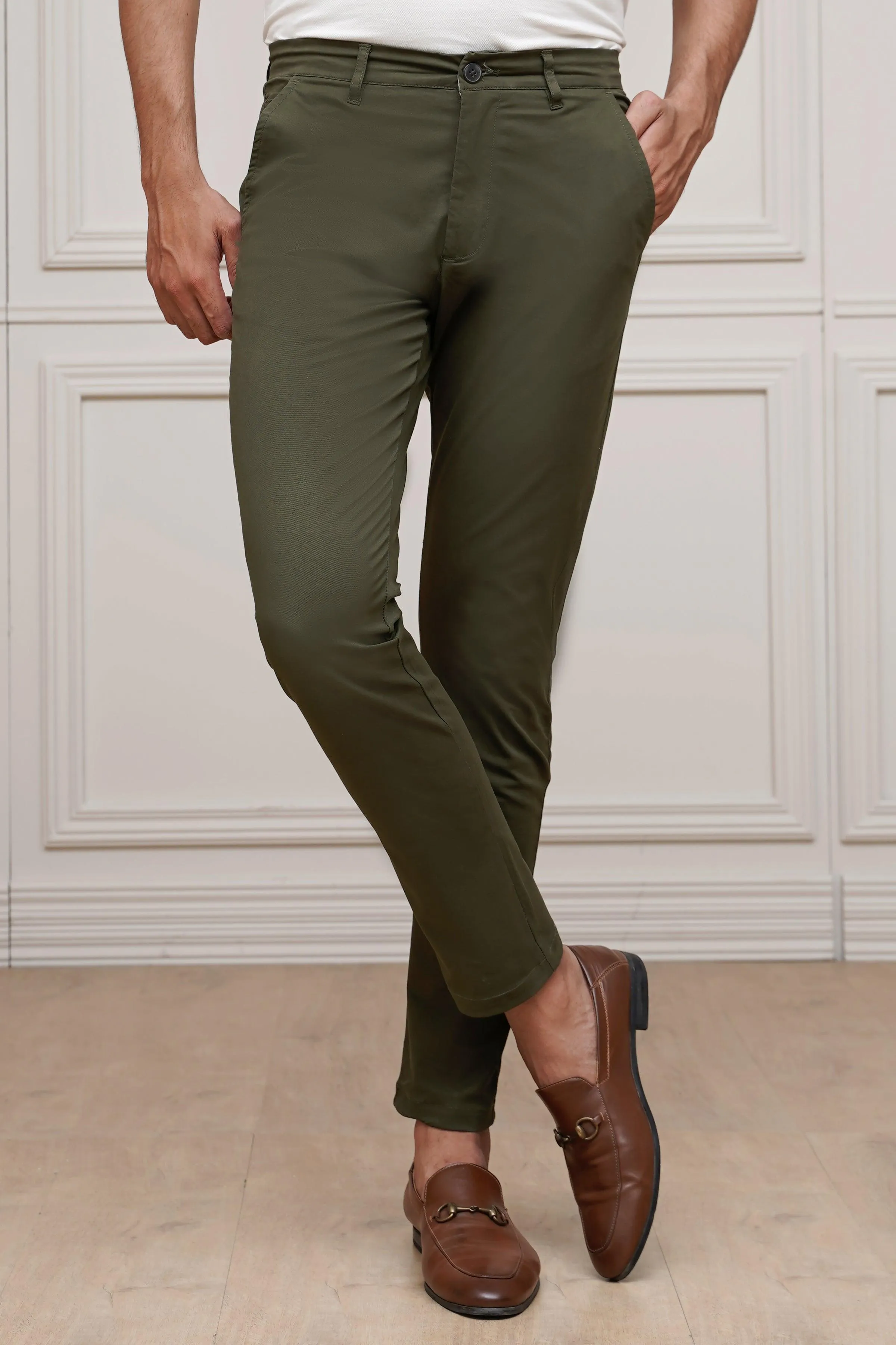 CASUAL PANT CROSS POCKET GREEN