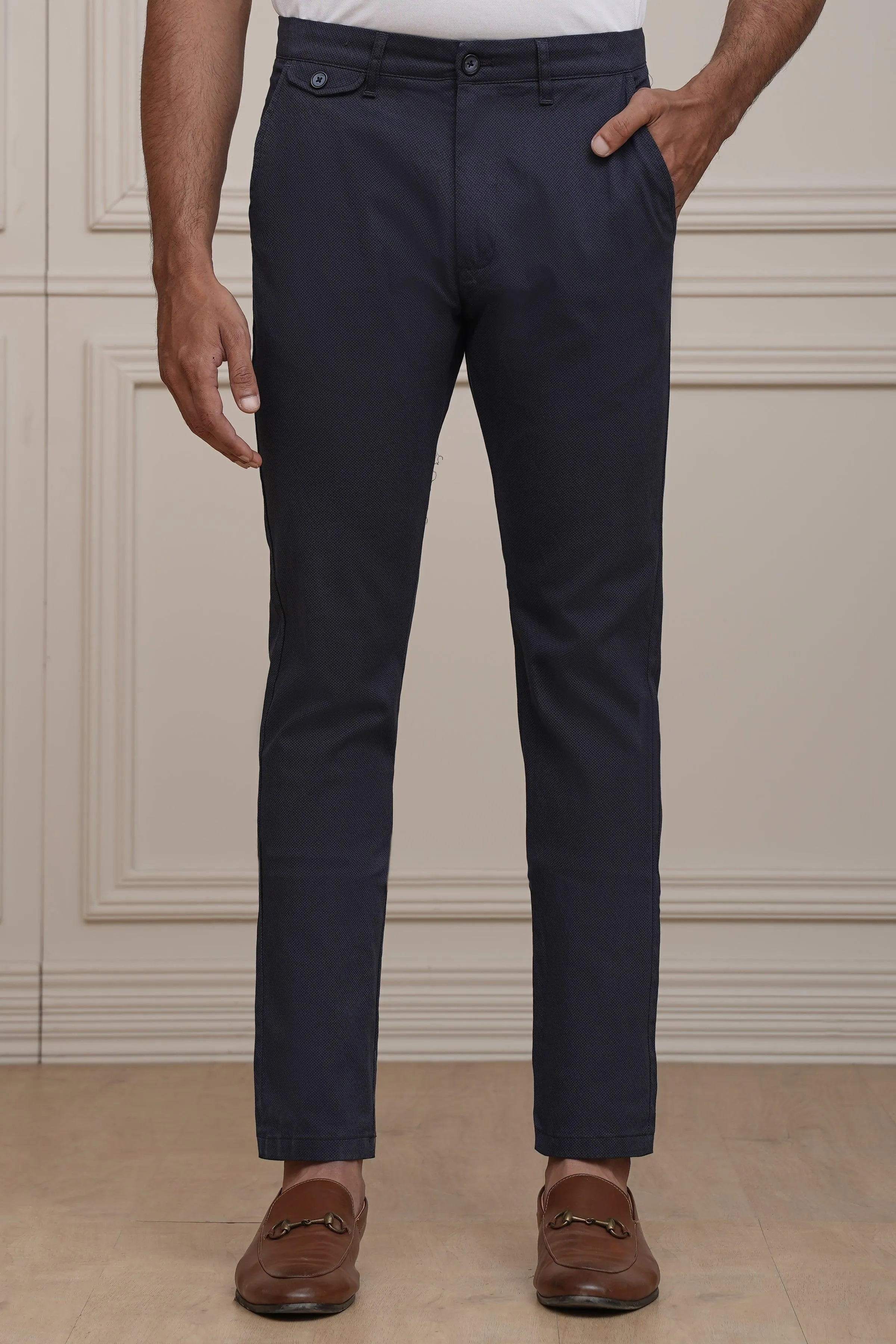 CASUAL PANT CROSS POCKET NAVY