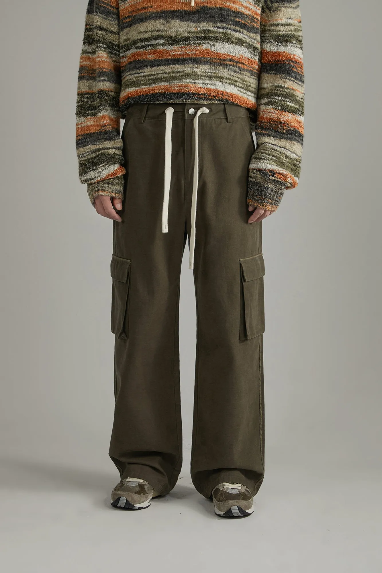 Casual String Wide Pants