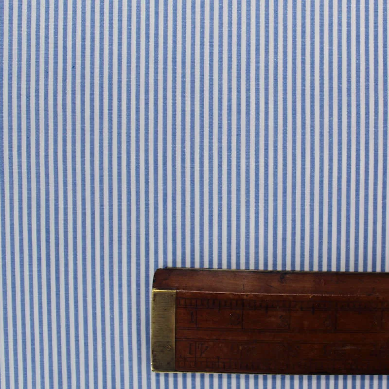 Chambray Stripe - Cornflower