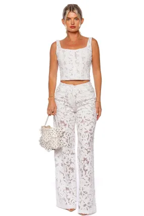 Chloe Hand Embroidered Lace Pant