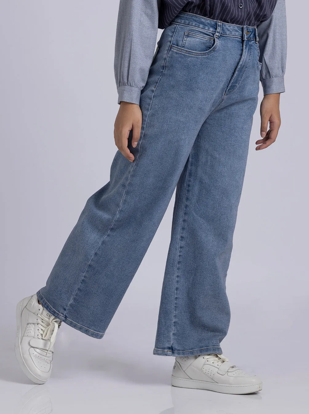 CIELO JEANS PANTS PLAIN LIGHT BLUE