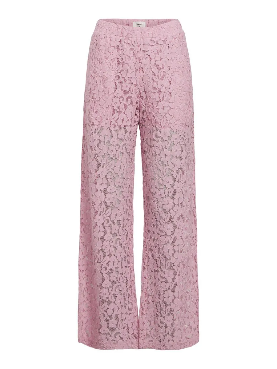 Clarisa Lace Trousers (Pink Frosting)