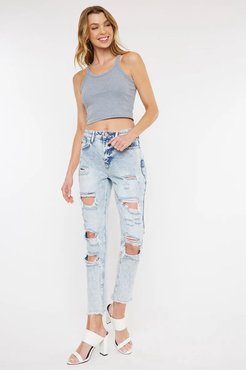 Collie High Rise Mom Jeans