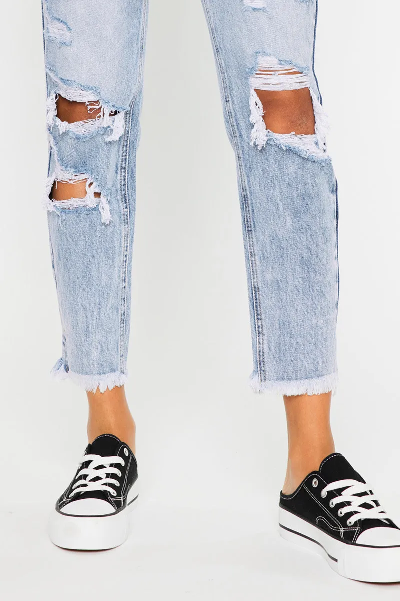 Collie High Rise Mom Jeans