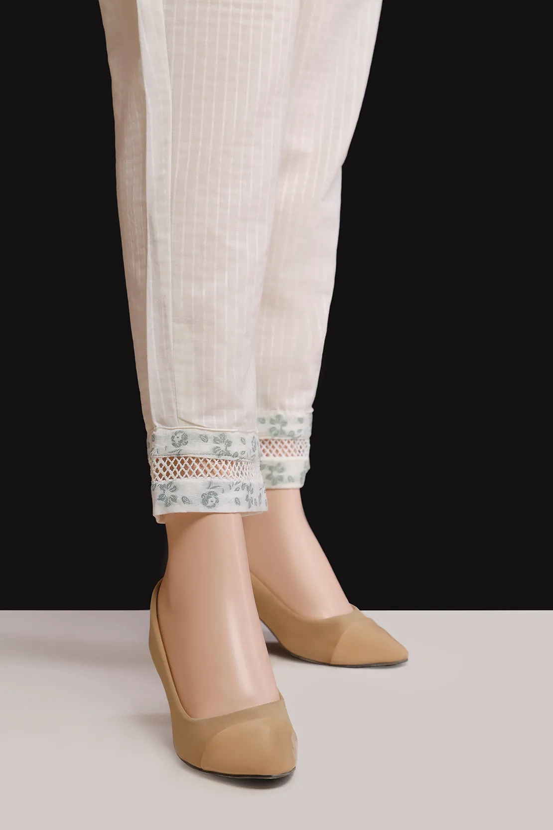 Cotton Jacquard Pants