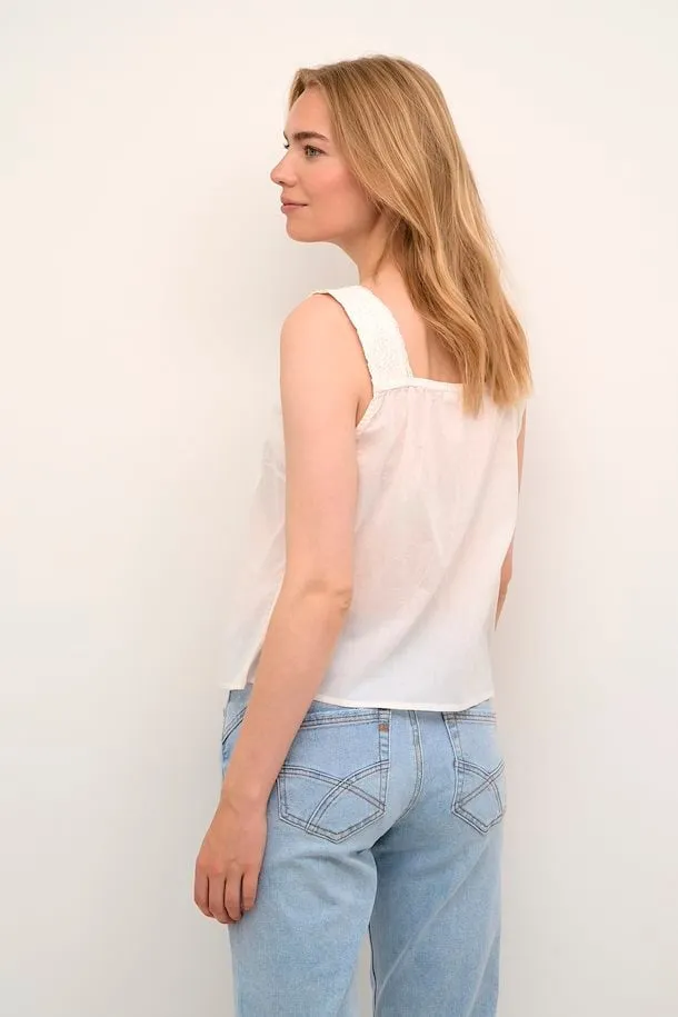 Cream Juliet Top | Eggnog