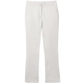 CROPPED COTTON PANTS IN WHITE