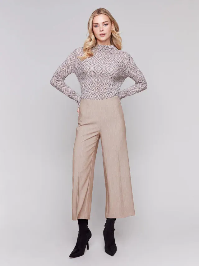 CROPPED WIDE LEG PANT