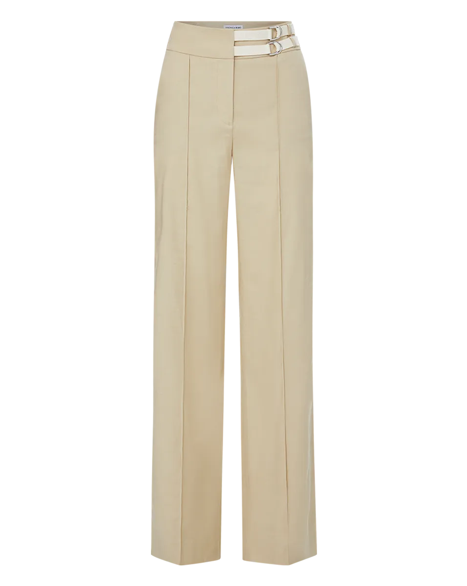 Cruz Stretch-Linen Pants