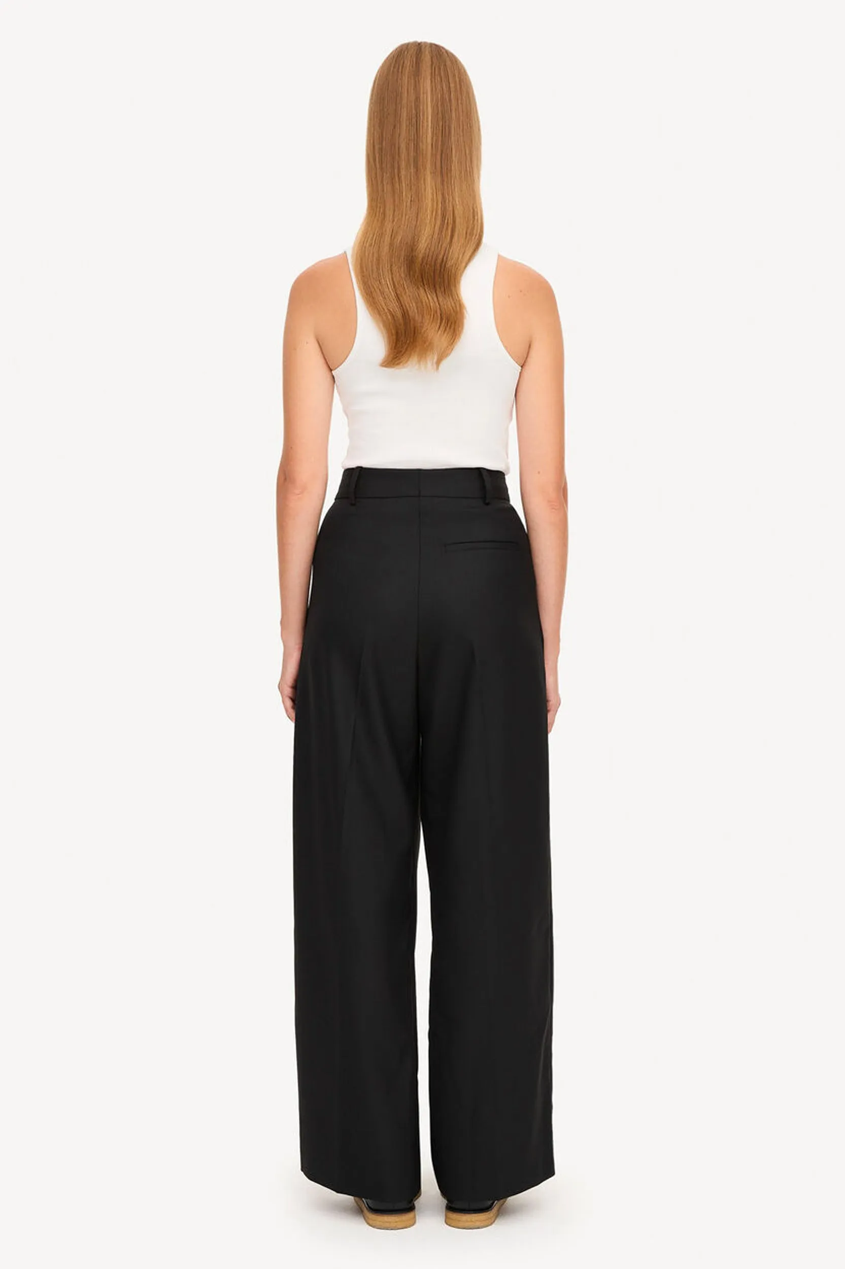 Cymbaria High-Waisted Trouser in Black