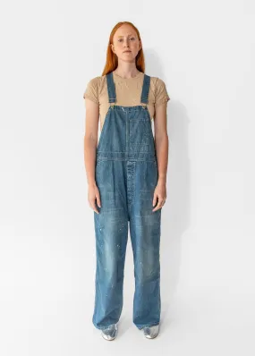 Denim Overall in Medium Splatter