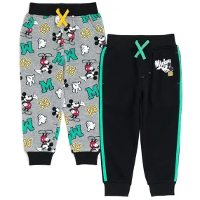 Disney Mickey Mouse Fleece 2 Pack Jogger Pants