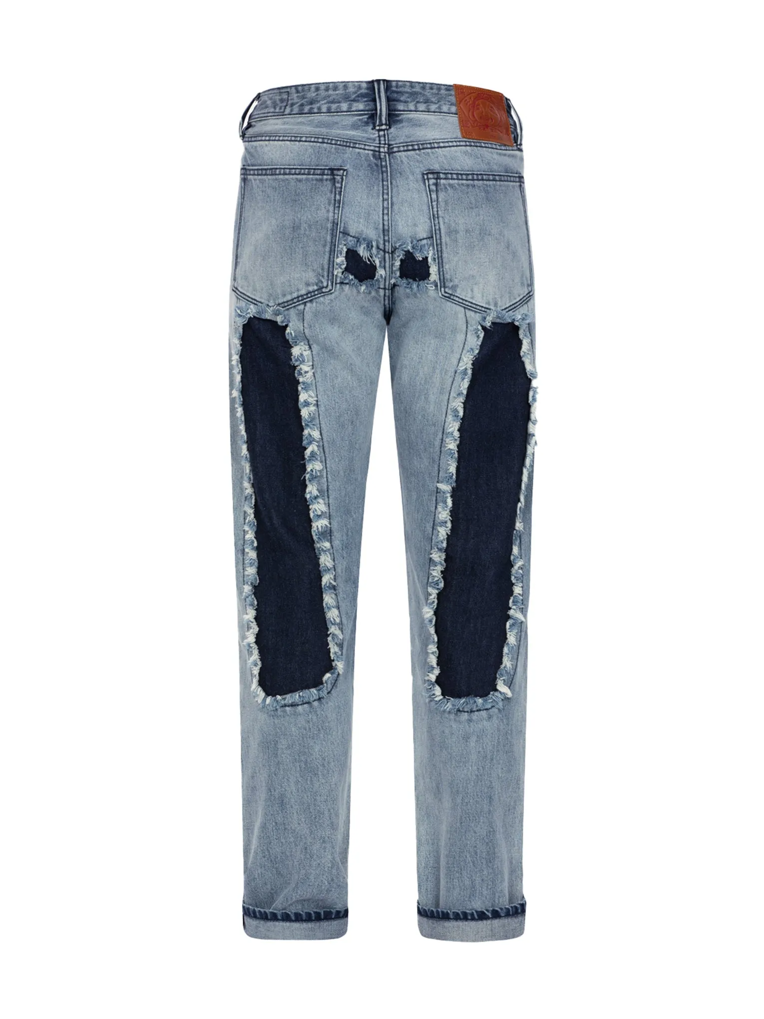 Distressed Daicock Straight Fit Washed Jeans