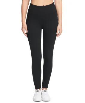 DKNY Sport Tummy-Control Compression Full Length Leggings, Black, XS