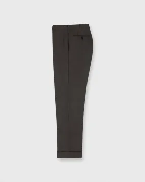 Dress Trouser in Char Brown Twill