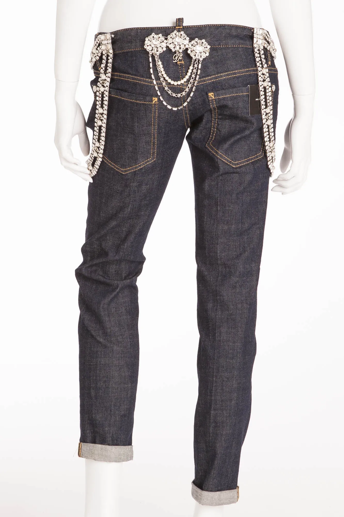 Dsquared2 - Jeans with Removable Crystal Embellishments - IT 42