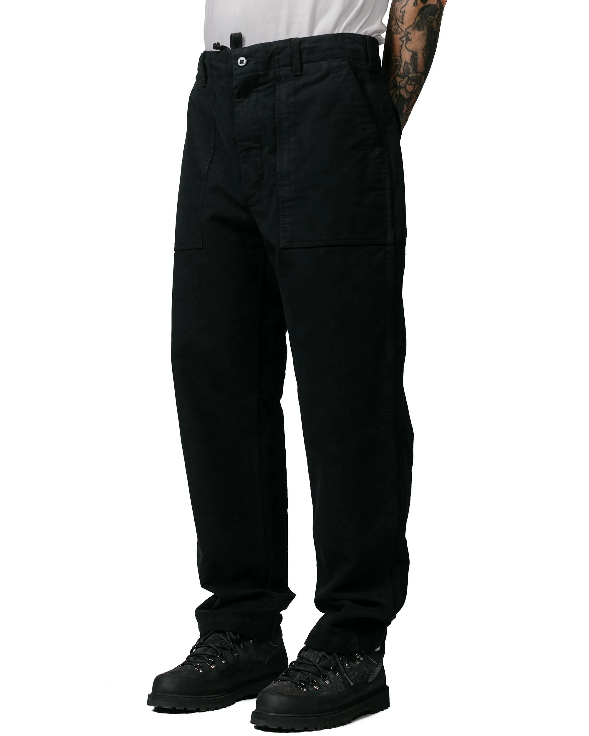 Engineered Garments Fatigue Pant Black Cotton Moleskin