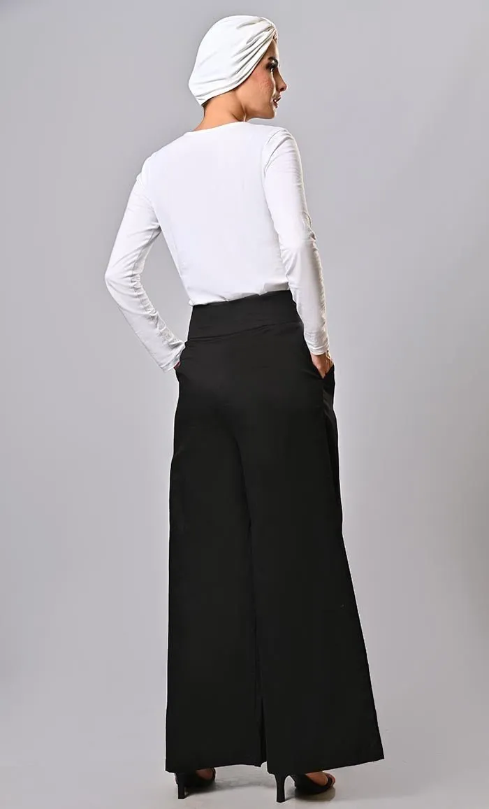 Everyday wear Islamic modest twill pants with pockets - Final Sale