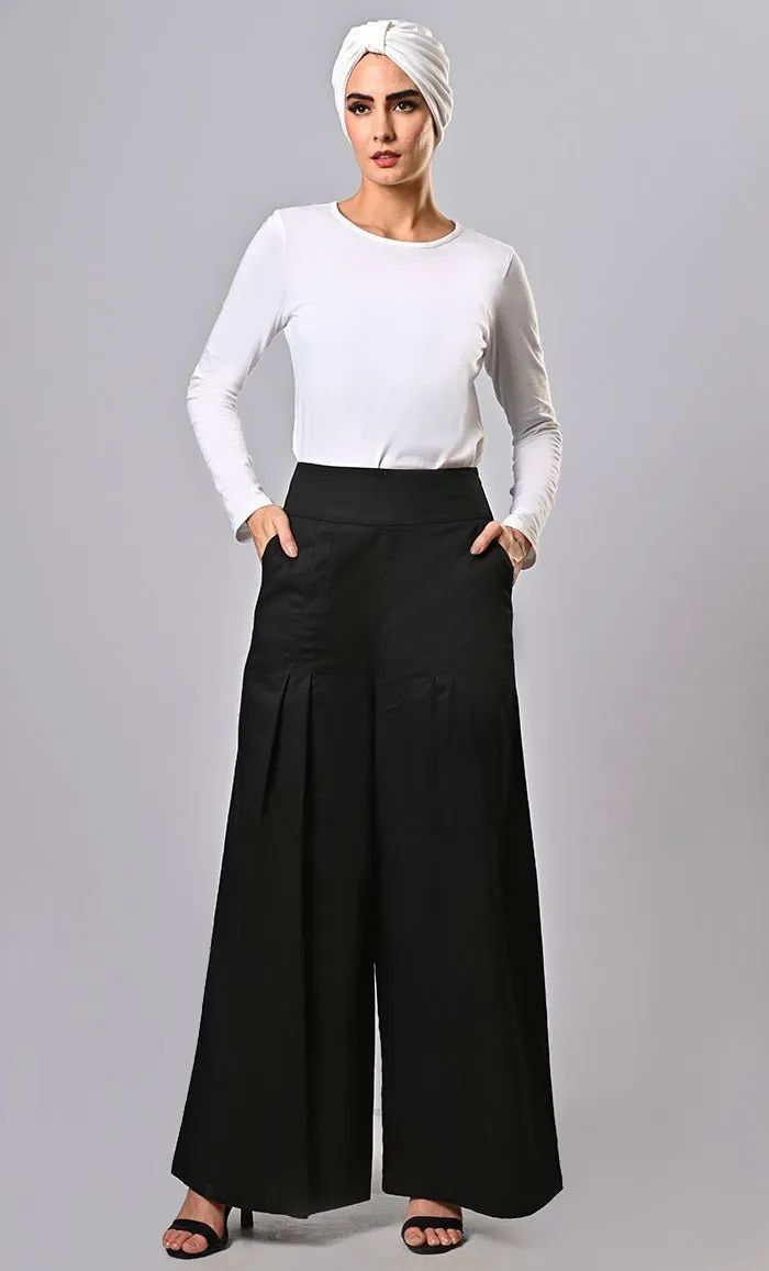 Everyday wear Islamic modest twill pants with pockets - Final Sale