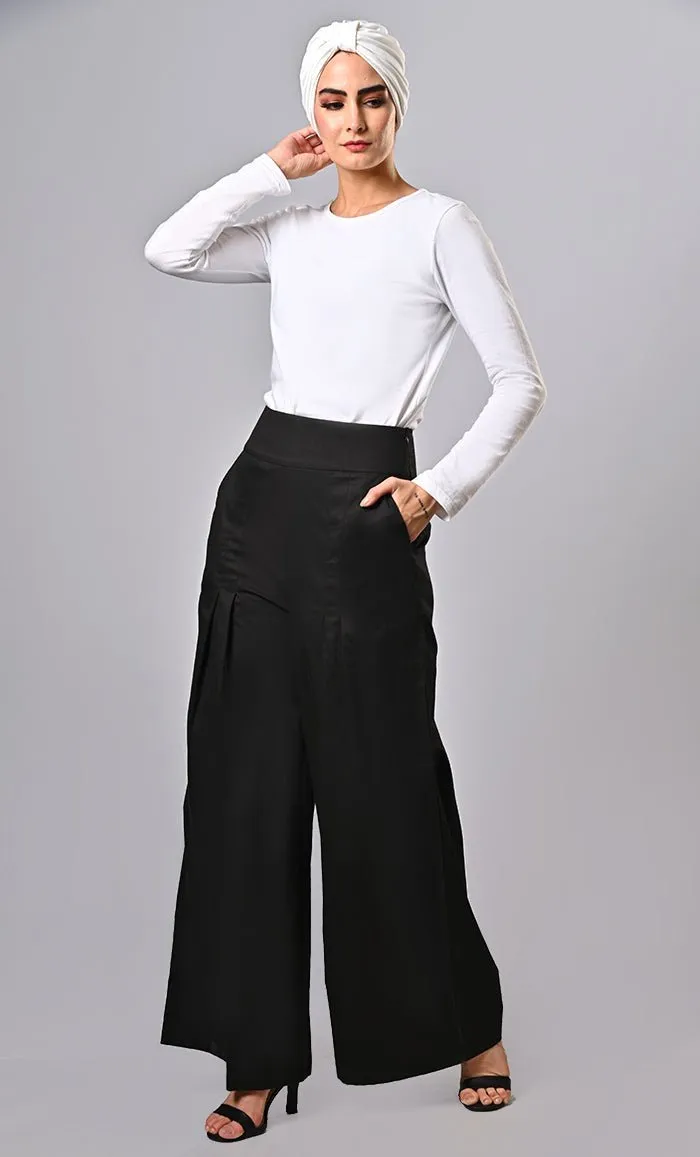 Everyday wear Islamic modest twill pants with pockets - Final Sale