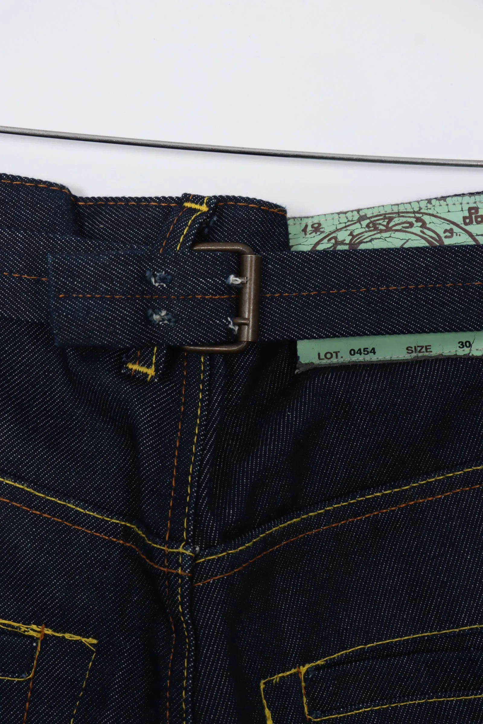 EVISU Back Detail & Back Buckle Dark Wash Jeans (30)