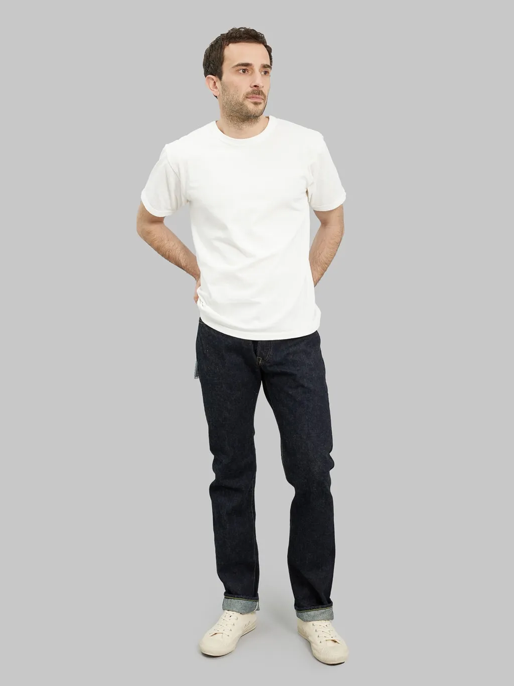 FOB Factory F151-23 14.75oz Slim Straight Jeans