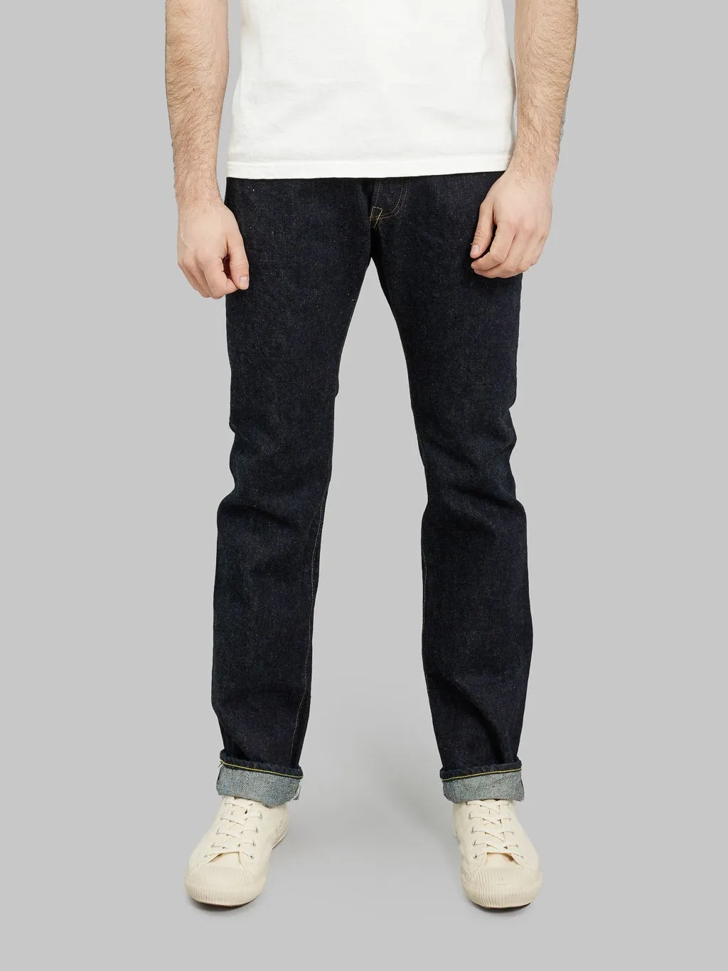 FOB Factory F151-23 14.75oz Slim Straight Jeans