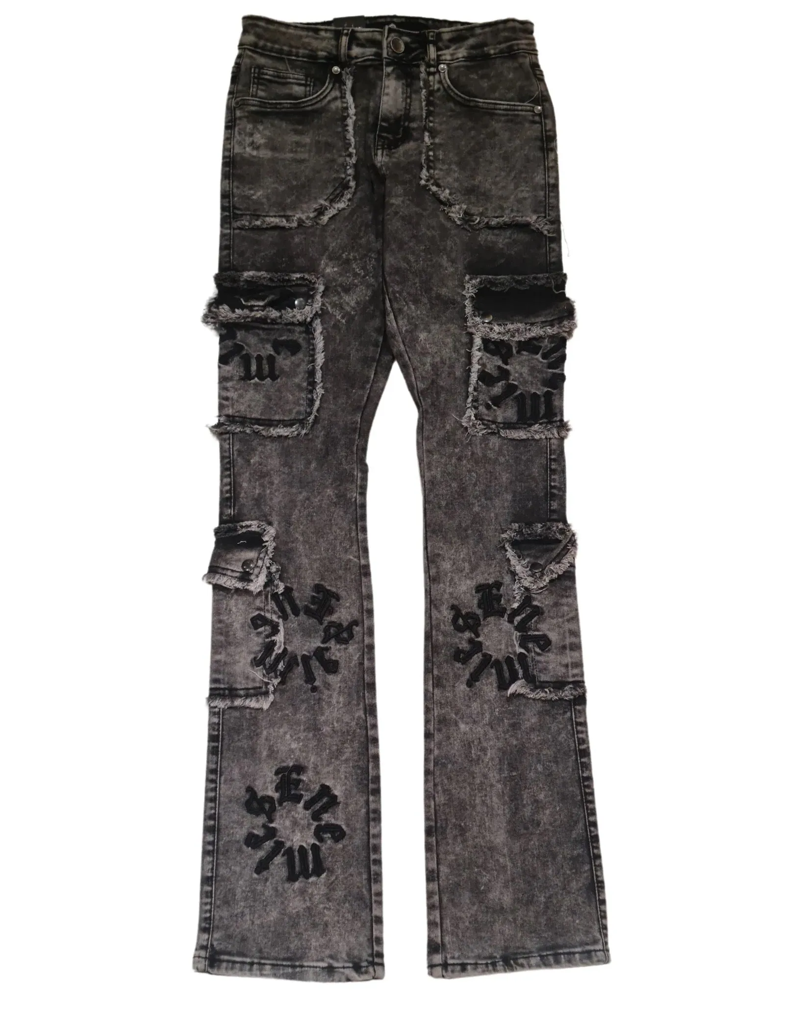 FOCUS: Distressed Stacked Denim 5226