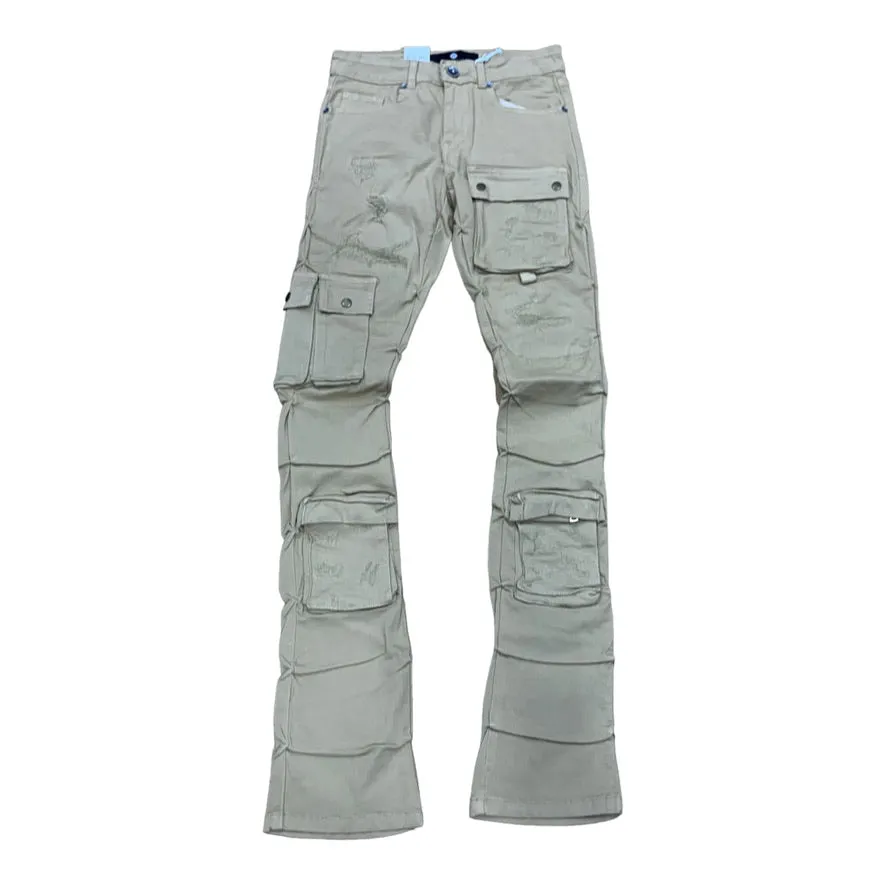 FOCUS: Distressed Stacked Denim 5226