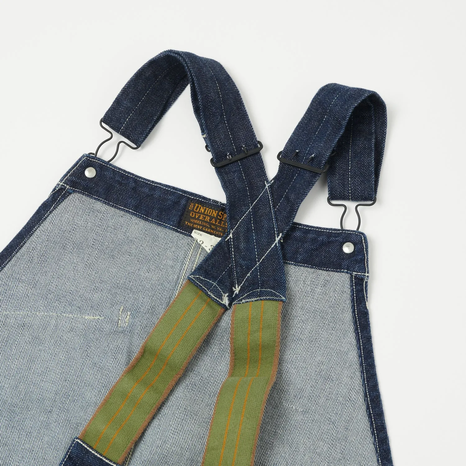 Freewheelers 'Silver Hammer' Bib Denim Overall - Rinsed