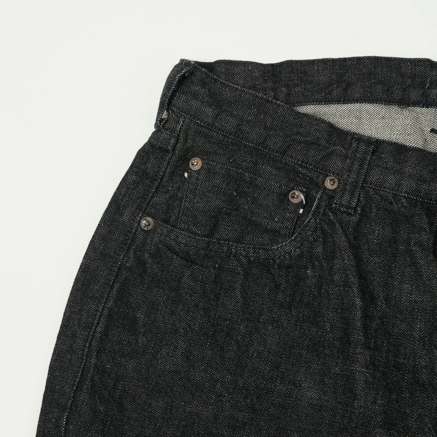 Full Count 0105BK 13.7oz Wide Straight Jean - Black One Wash