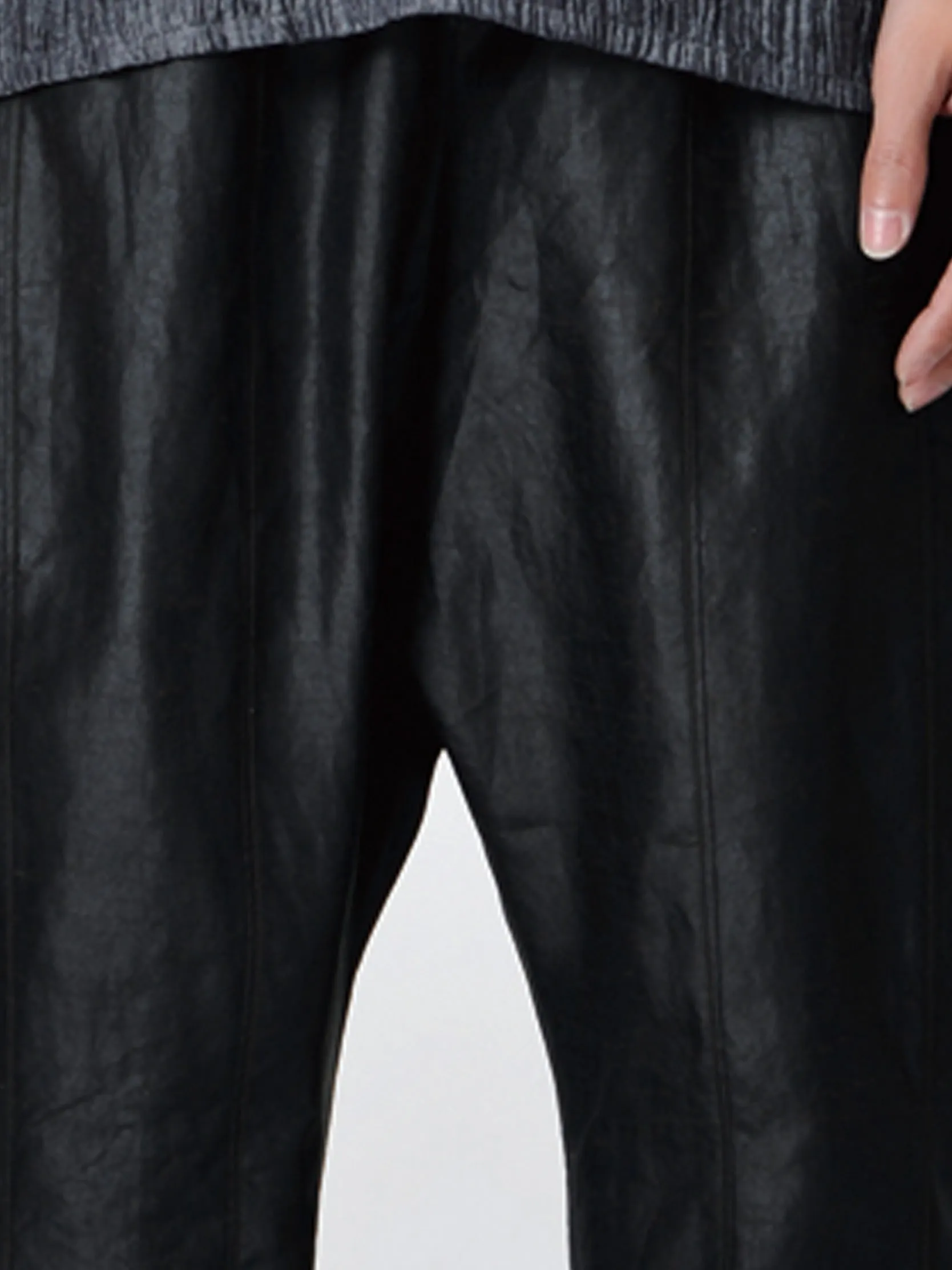 Gambiered Guangdong Silk Harem Pants