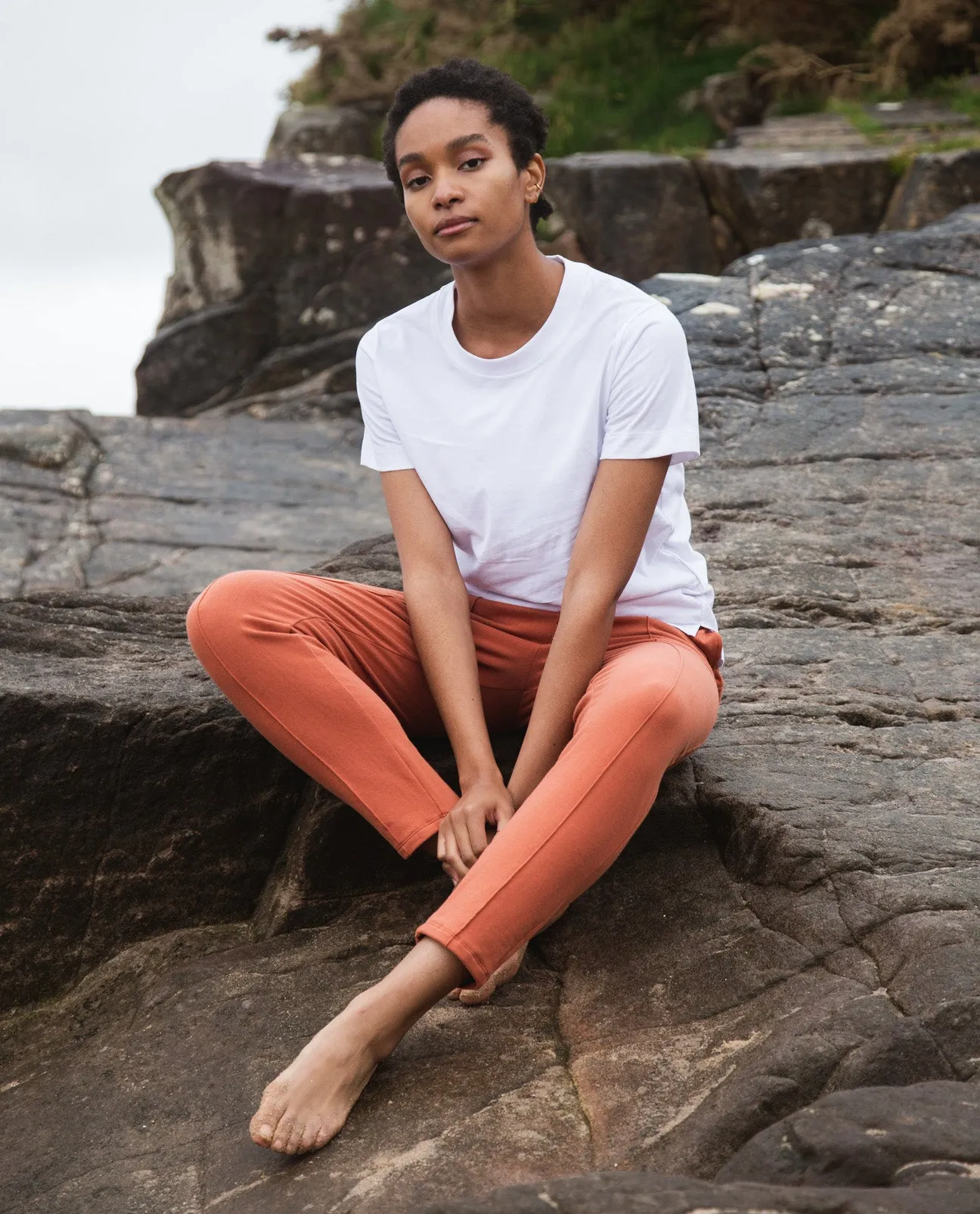 George Organic Cotton Trousers In Clay