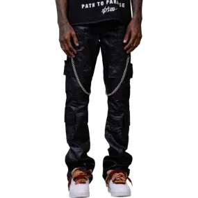 GFTD LA: Clyde PU Leather Stacked Pants