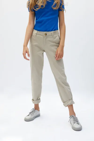 Girl French Toast Pants | Khaki