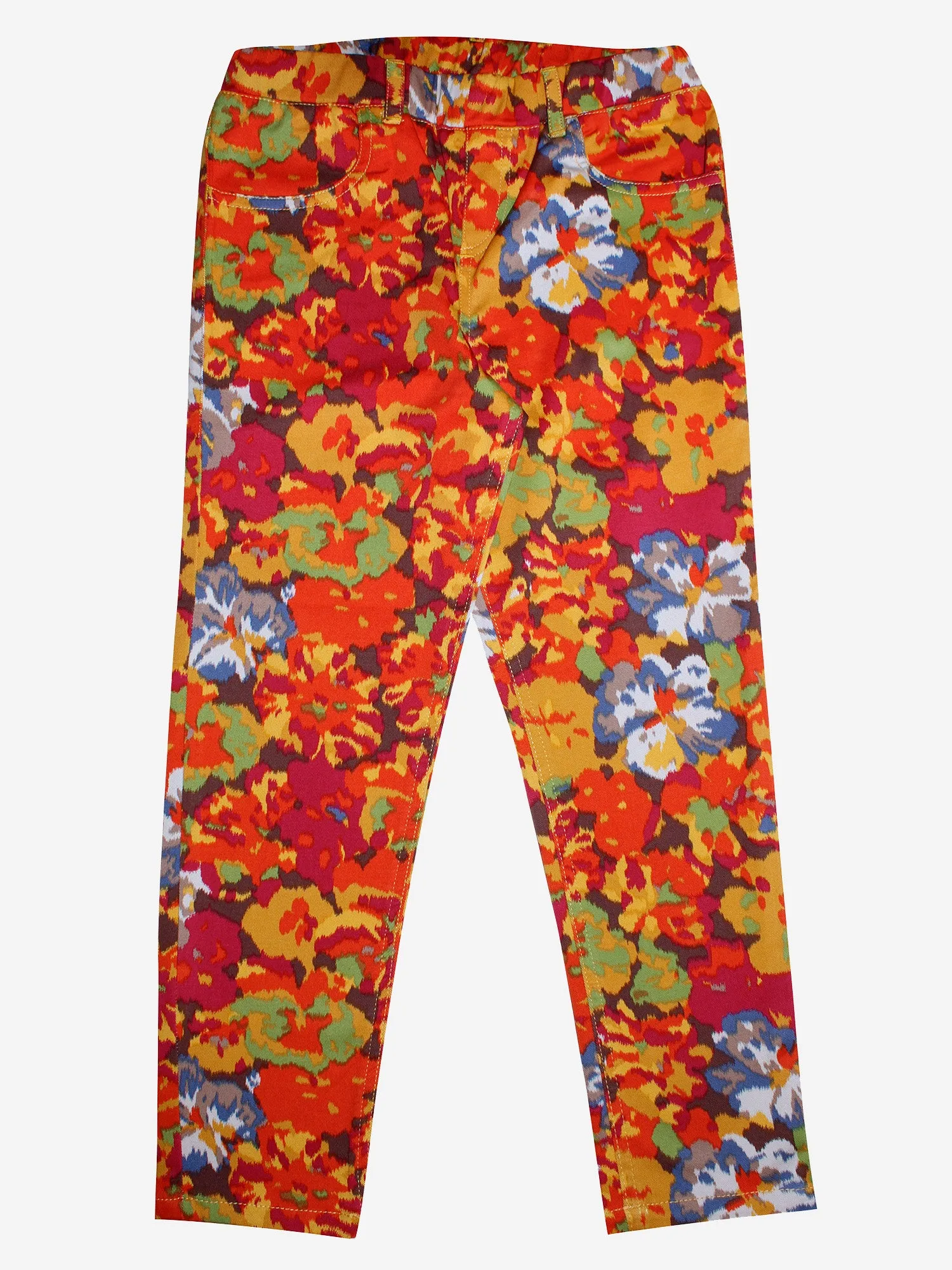 Girls Cotton Jeggings with print