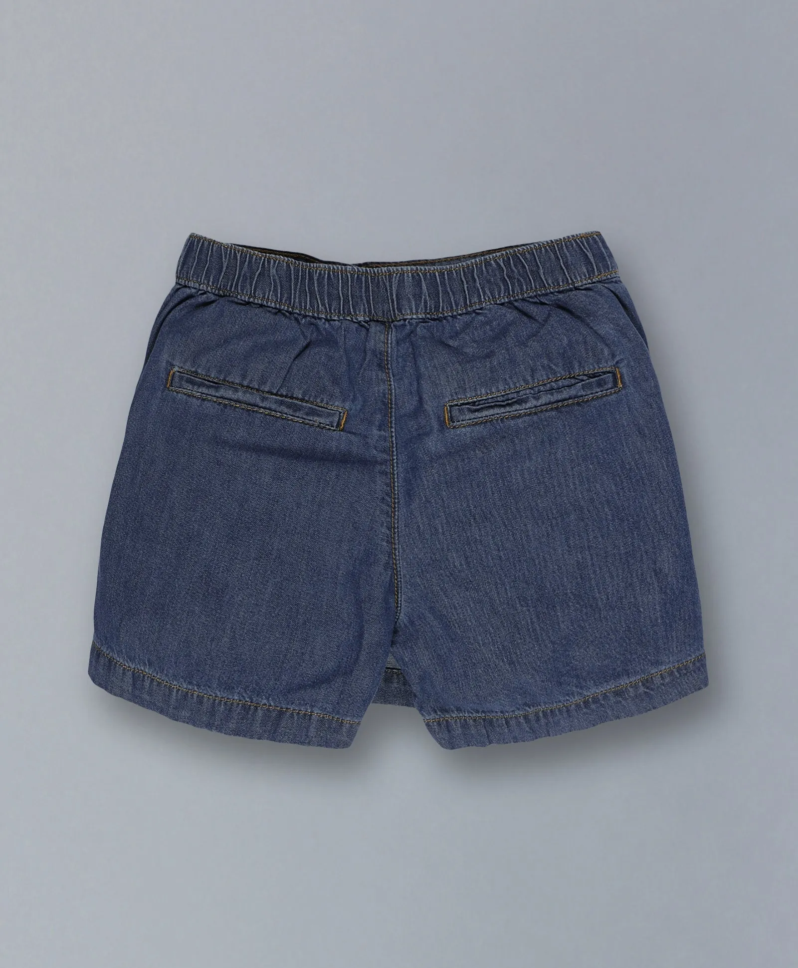 Girls Denim Over Lap Shorts