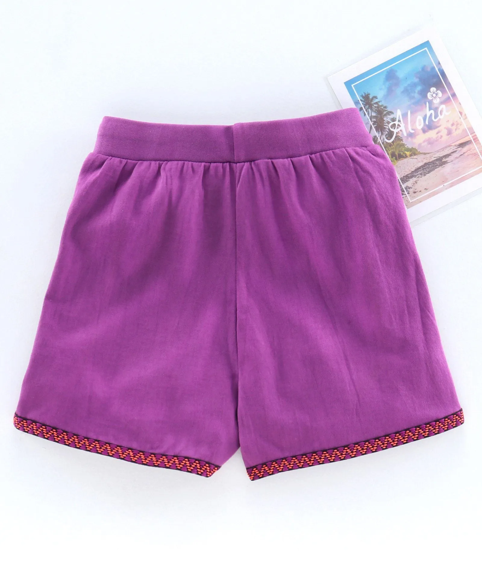 Girls Knit Short With Tape Hem