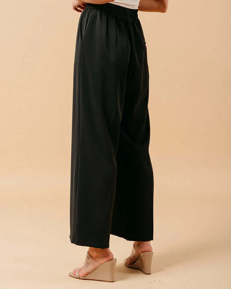 Grace & Mila - Match Noir Wide Trouser