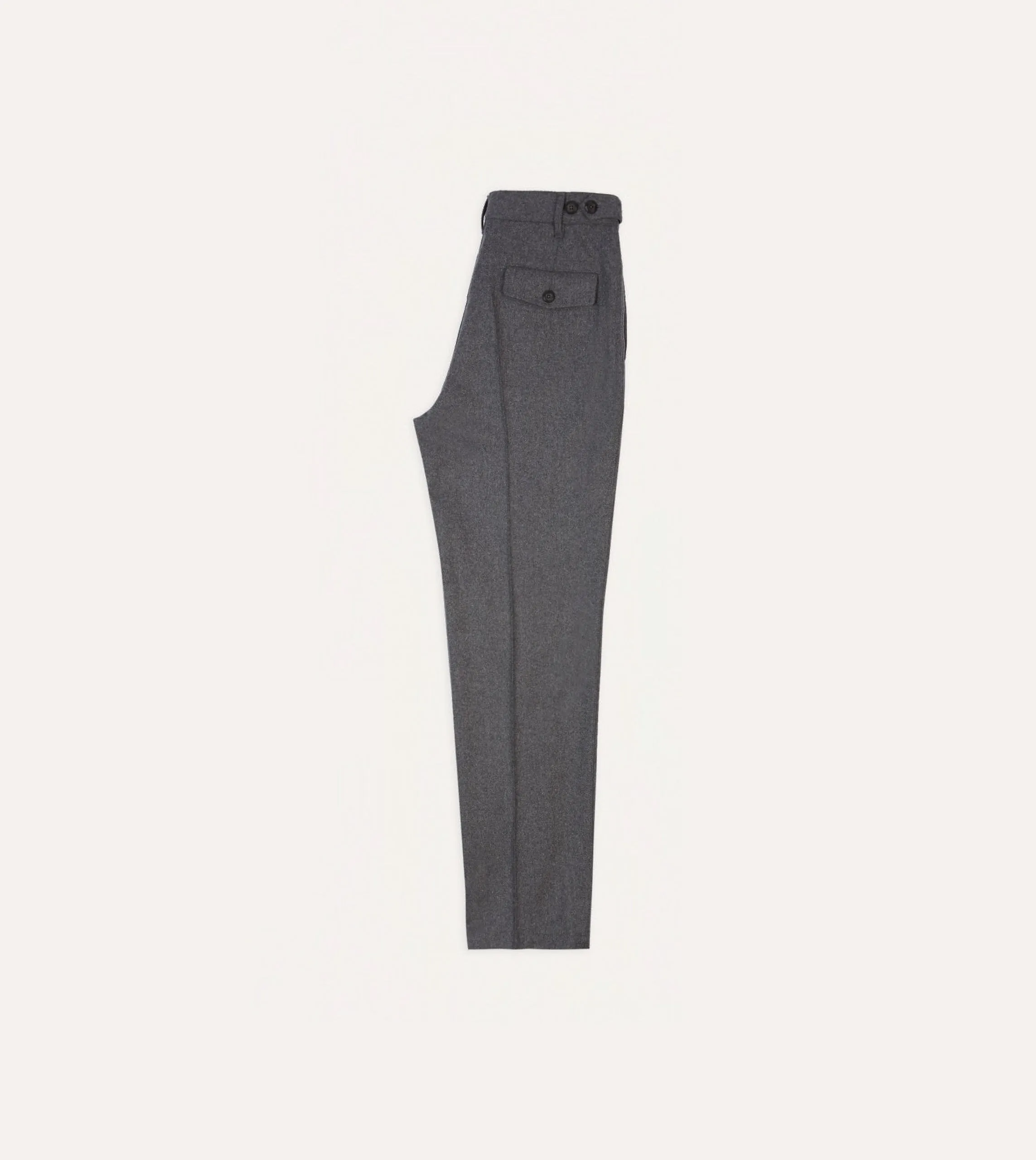 Grey Merino Wool Games Trouser