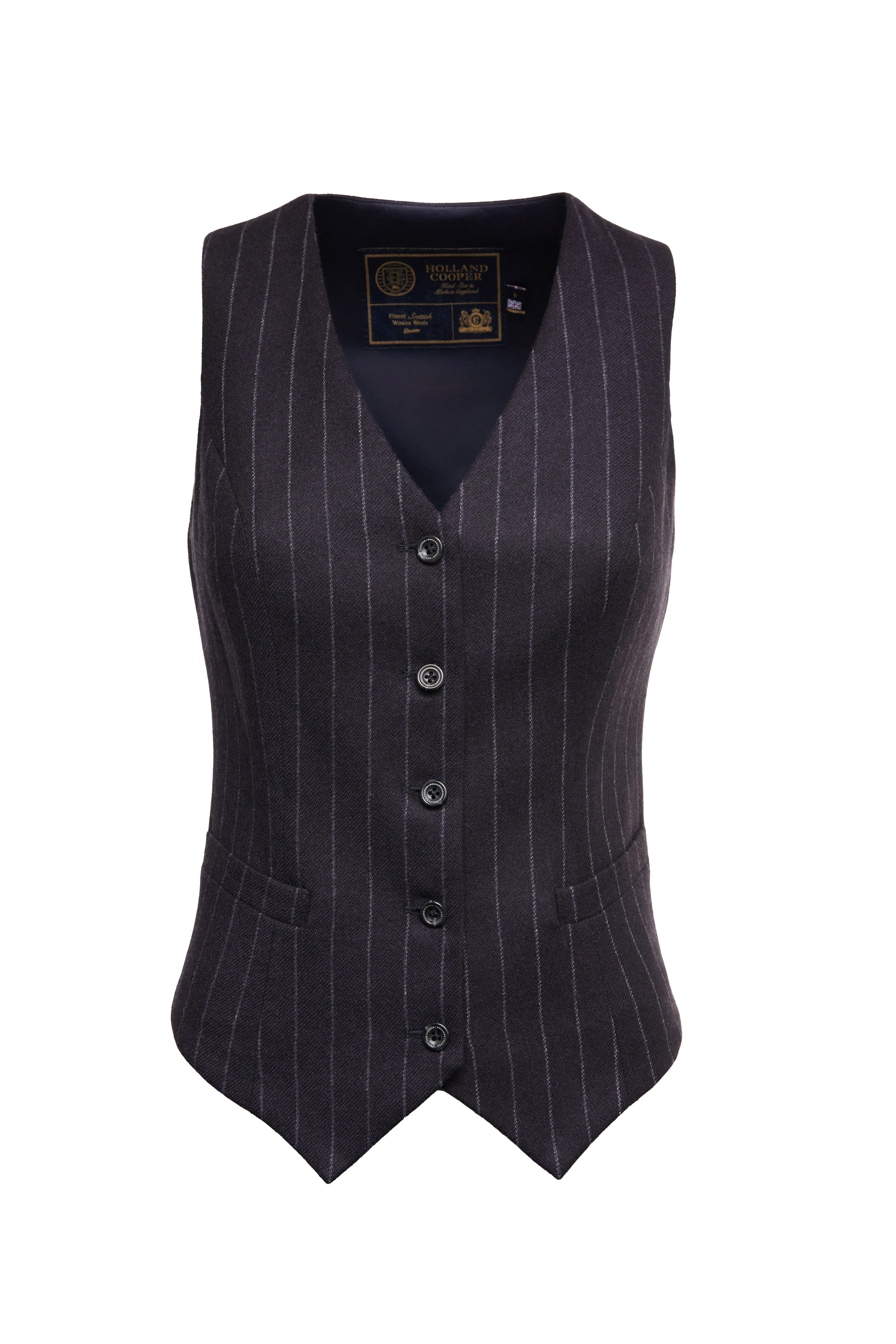 Hampton Waistcoat (Navy Chalk Pinstripe)