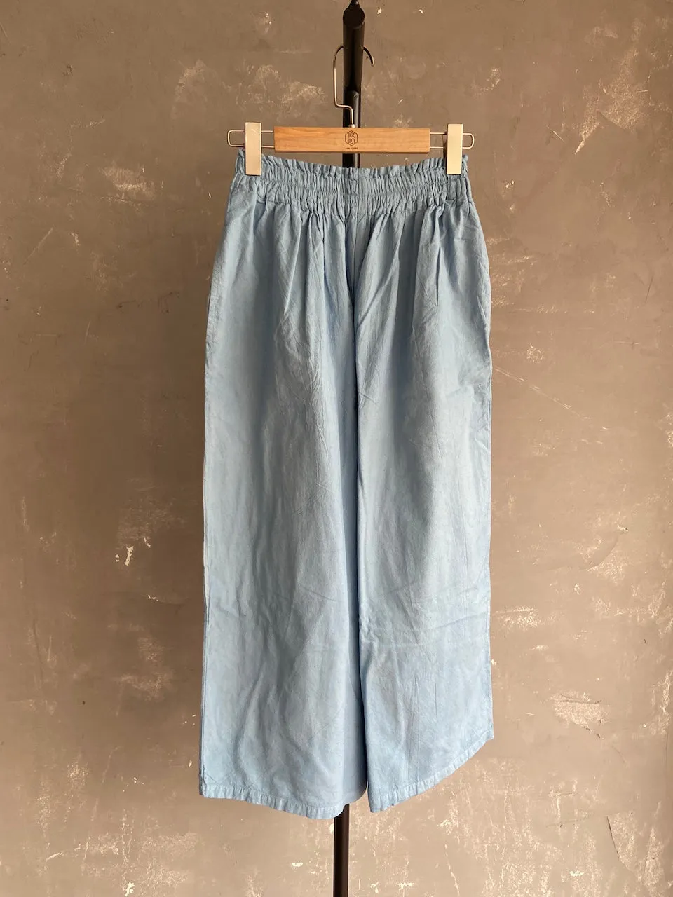 Hand Dyed Farmer's Pants in Light Blue