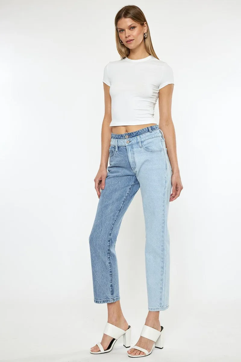 'High Hopes' High Rise Straight Jeans