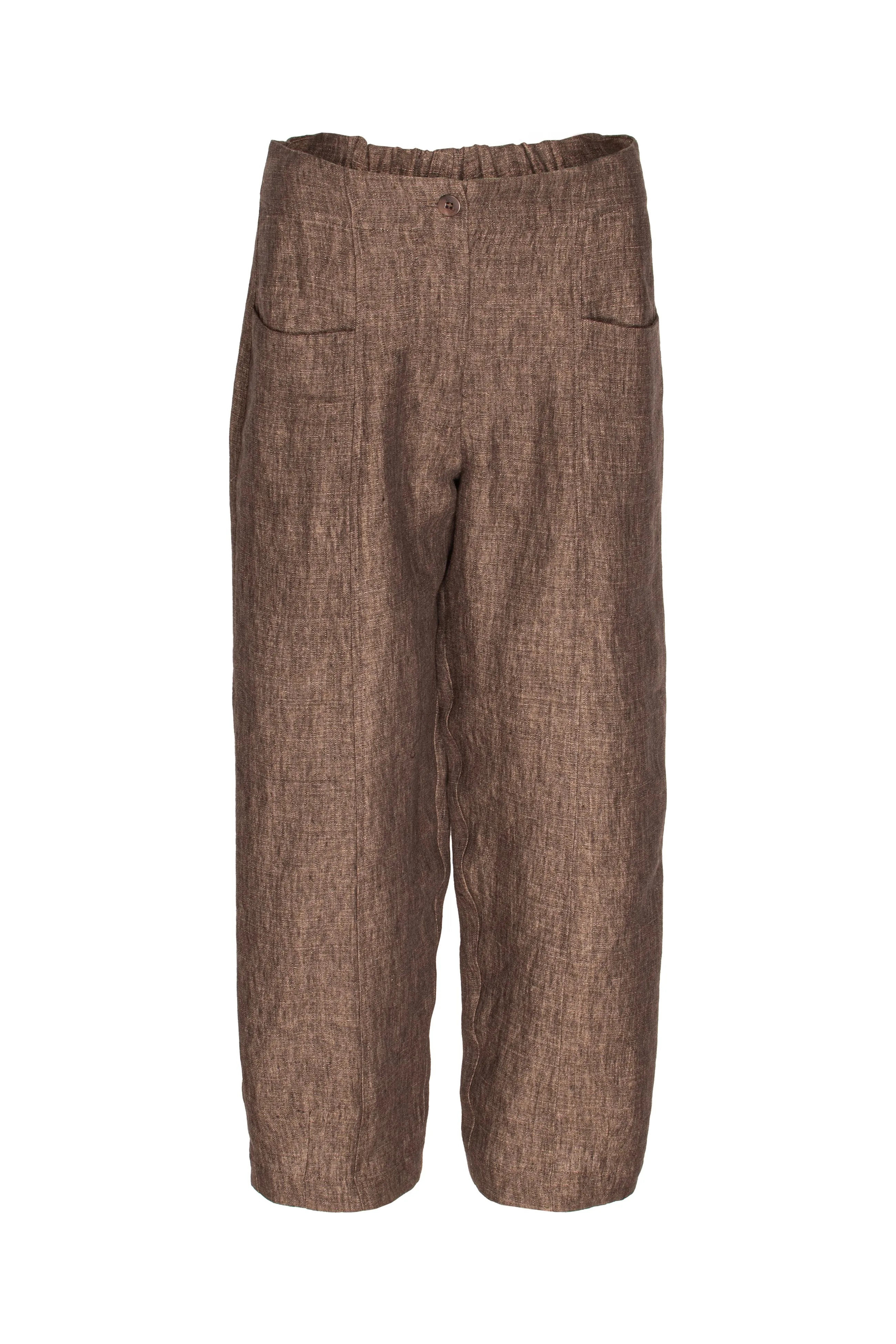 Hip Pocket Pant - Bark Linen 9730