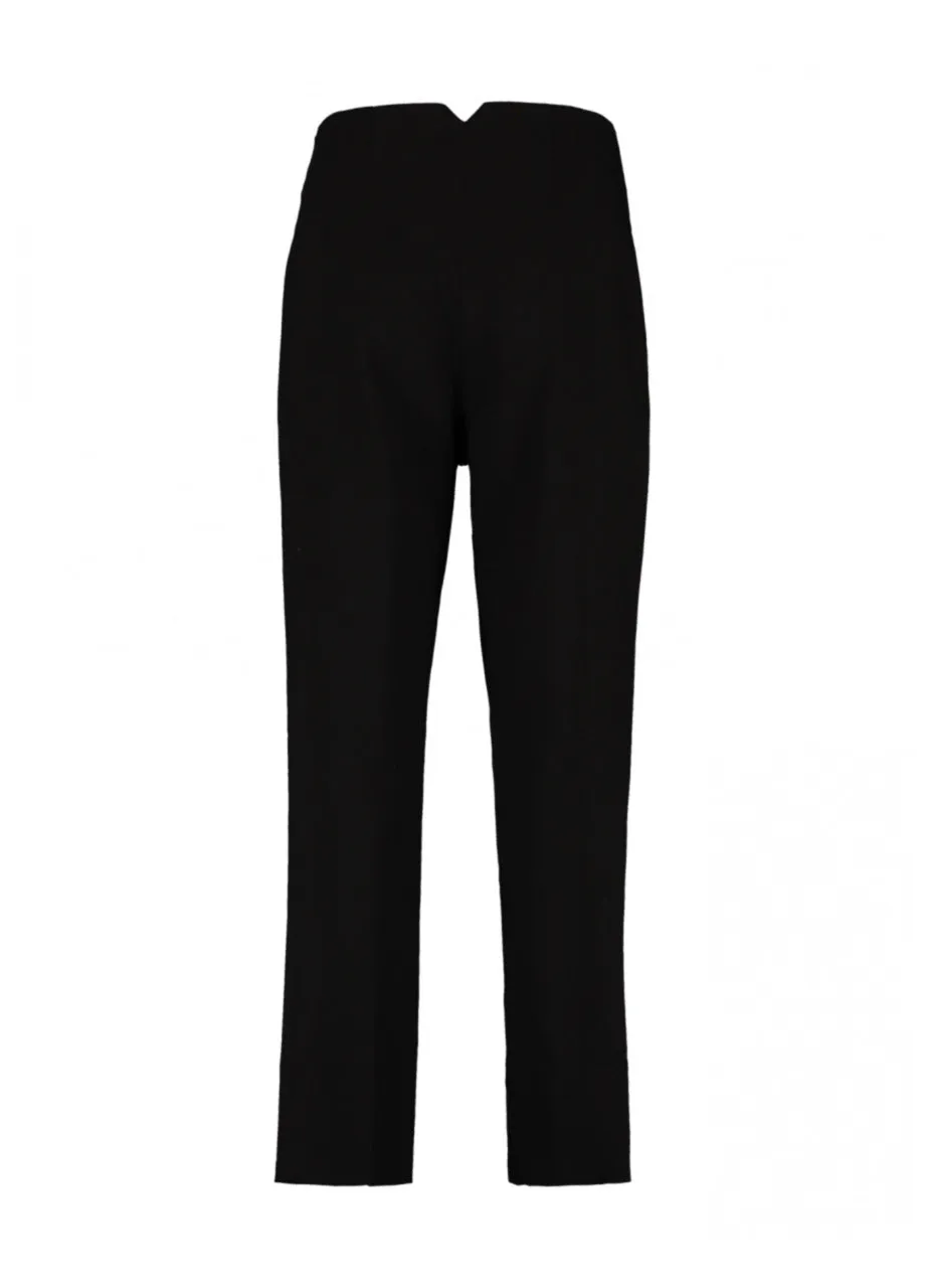 Jade Black Tapered Leg Trousers