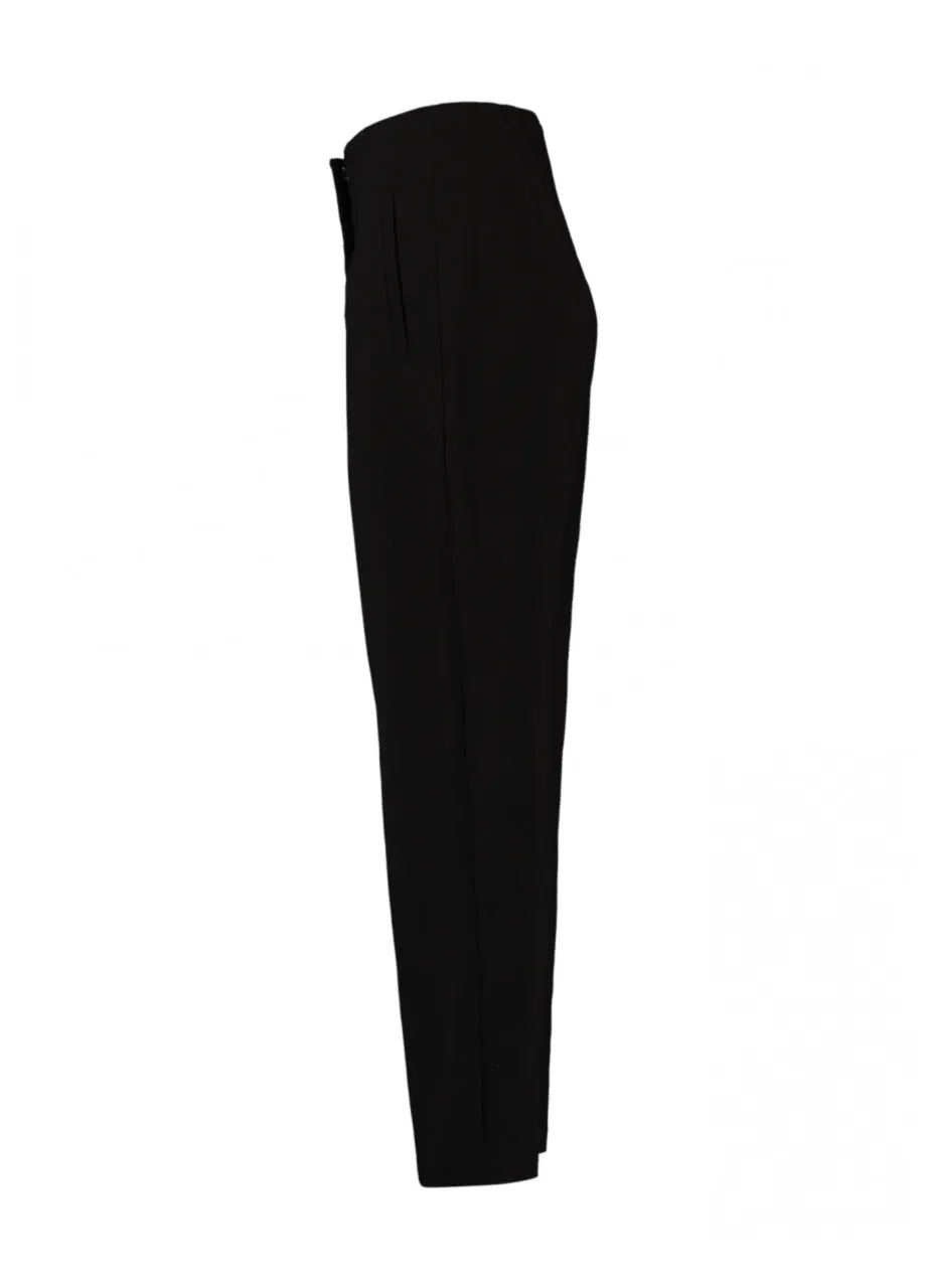 Jade Black Tapered Leg Trousers