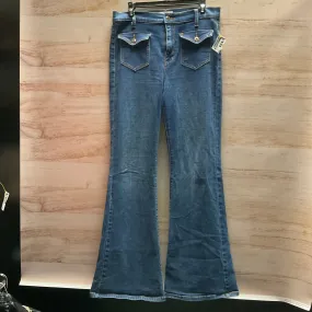 Jeans Flared By Clothes Mentor In Blue Denim, Size: 9